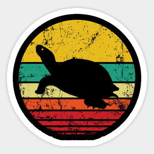 Tortoise sunset Sticker